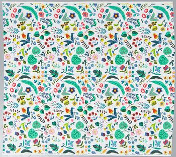 JOSEF FRANK, tyger, 2 st, "Honey" & "Milles Fleur", Firma Svenskt Tenn.
