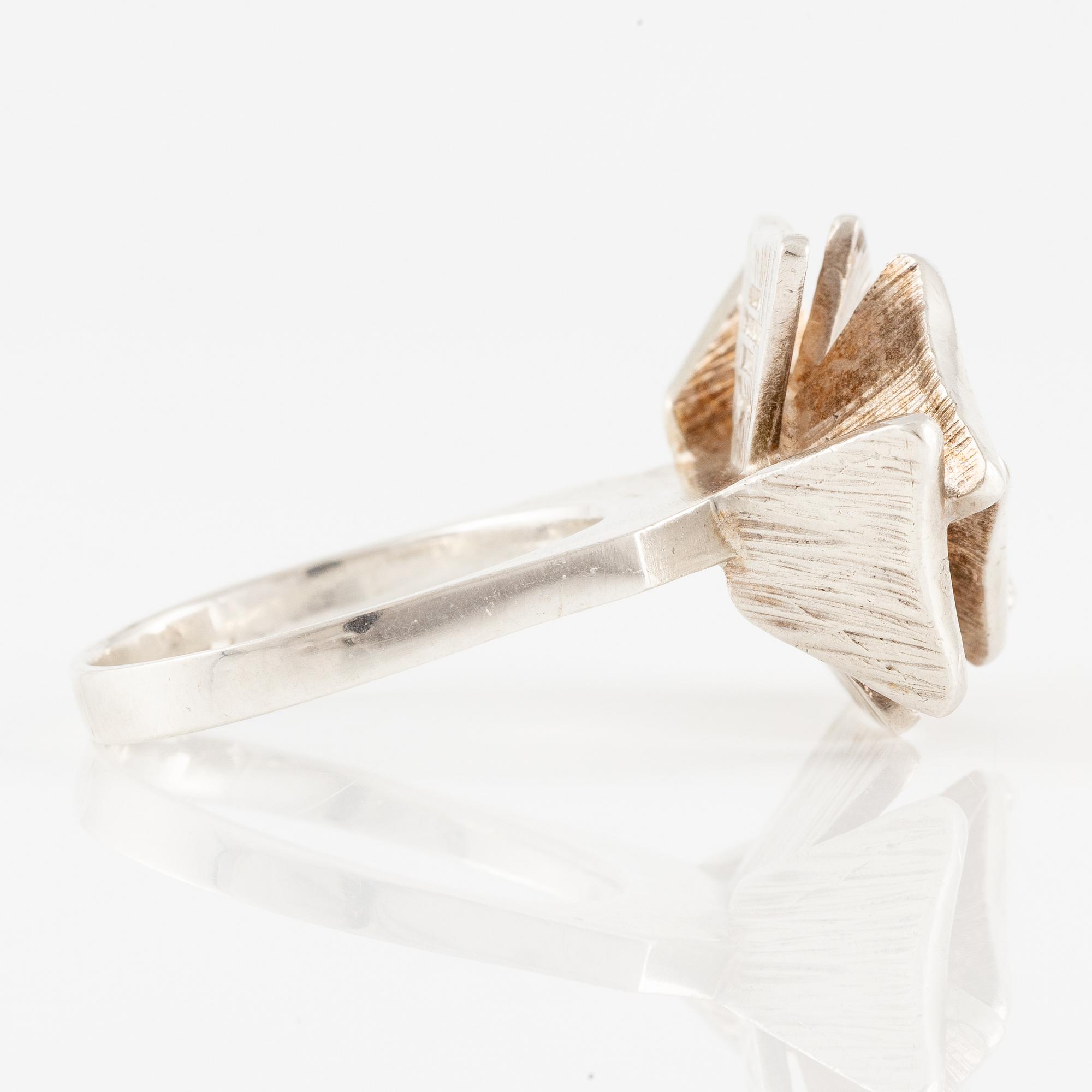Rey Urban for Åge Fausing, ring, sterling silver, Denmark.