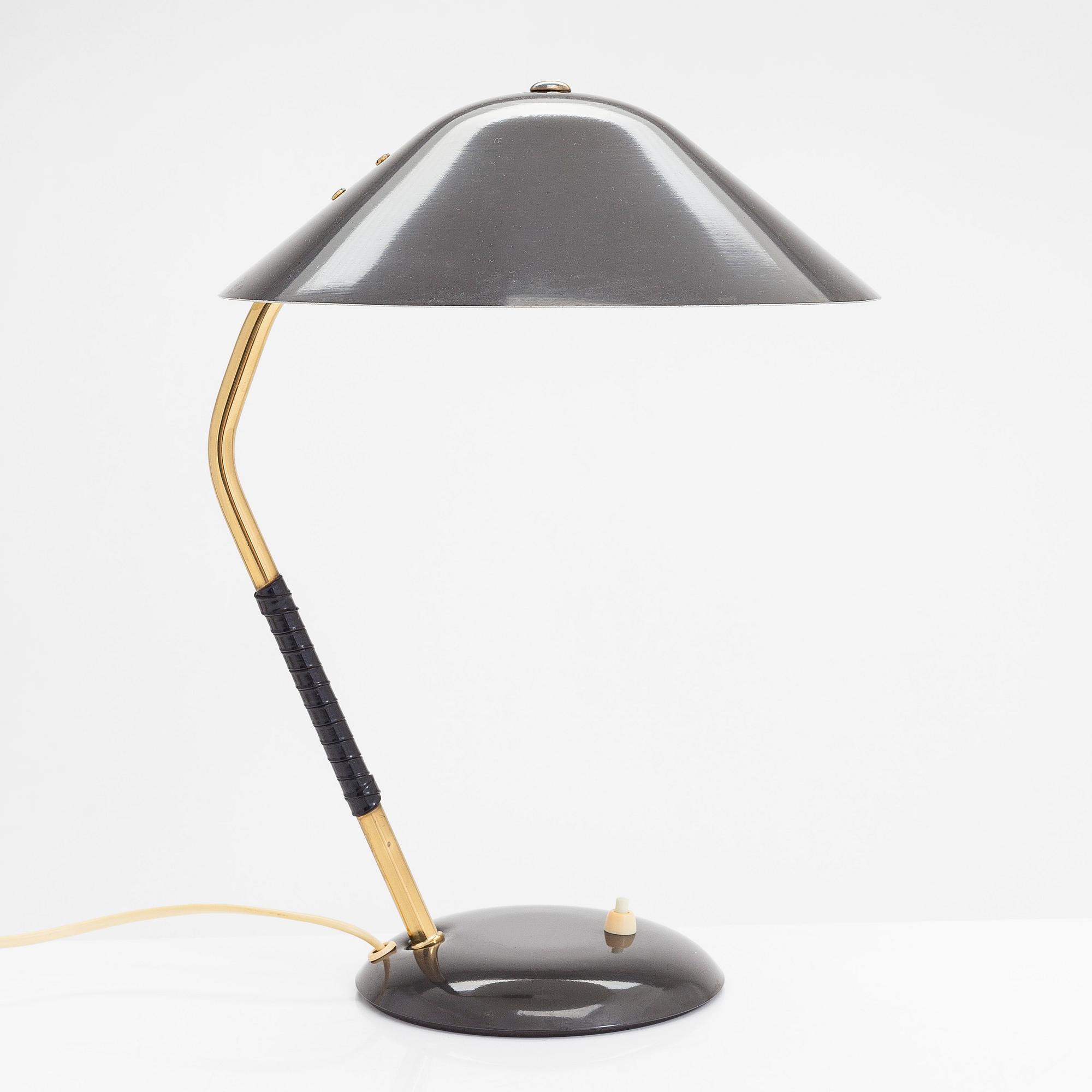 A mid 20th- century tamble lamp for Valinte.