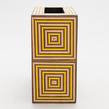 ALEKSI PUUSTINEN, 'O-Block' art object, signed.