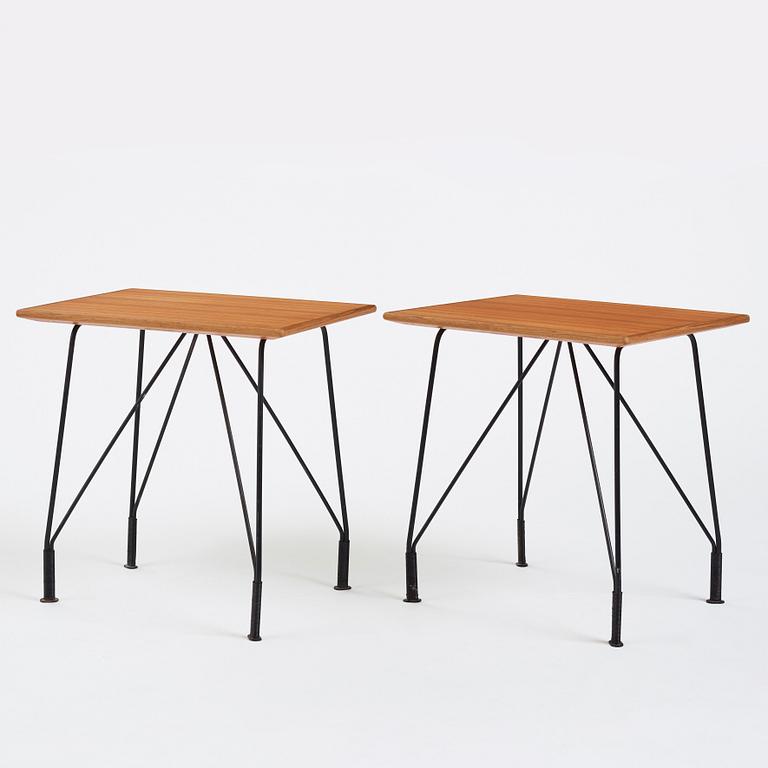 Hans-Agne Jakobsson, a pair of side tables, model "S 608", Hans-Agne Jakobsson AB Åhus/Markaryd, 1950s.