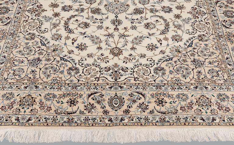A carpet, Nain Part Silk, sk 6LAA, 220 x 159 cm.