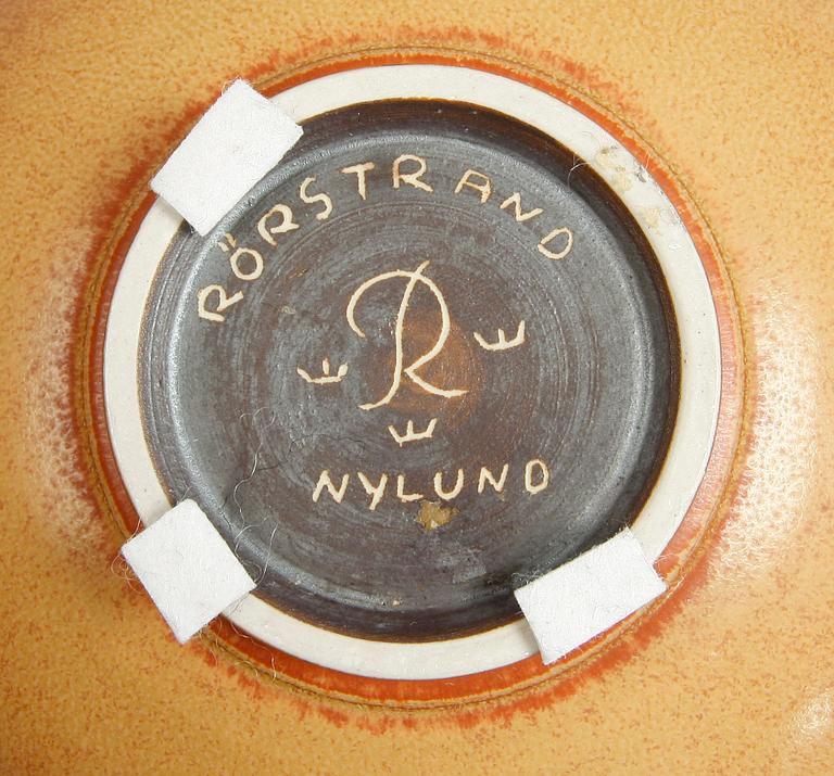 GUNNAR NYLUND, skål, stengods, Rörstrand.
