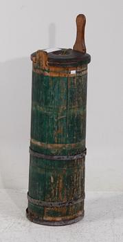 SMÖRKÄRNA, trä, allmoge, 1800-tal.