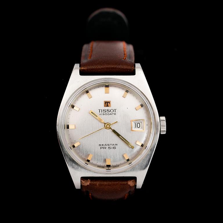 ARMBANDSUR, stål, "Seastar PR 516", Tissot, 1970-tal.