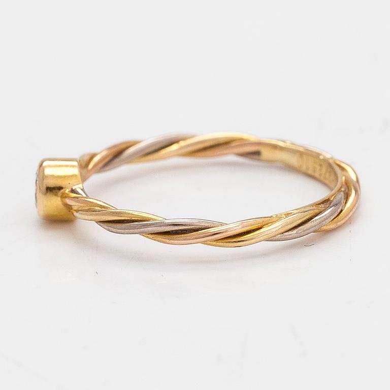 Cartier, ring, 18K guld och diamant ca 0.06 ct.