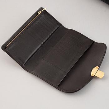 Louis Vuitton, a 'Mahina Lunar PM' leather handbag and wallet, 2008-09.