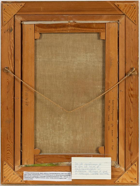 Charlotte Wahlström,  oil on canvas, signed.