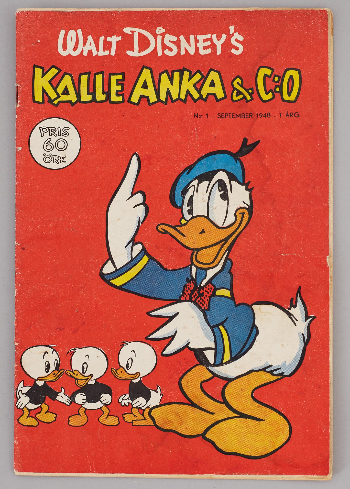 KALLE ANKA, serietidning, nr 1, 1948.