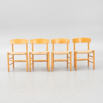 Børge Mogensen, chairs, 4 pcs, "J39", Denmark, second half of the 20th century.