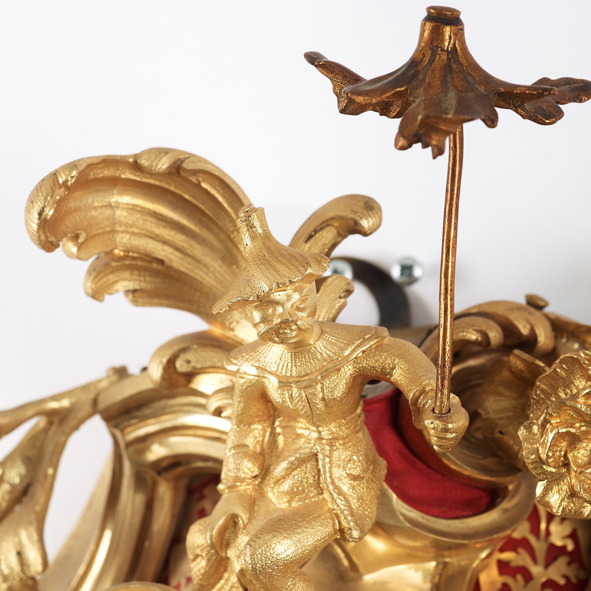 VÄGGPENDYL. Frankrike, 1800-tal. Louis XV-stil.