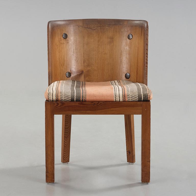 Axel Einar Hjorth, a 'Lovö' stained pine armchair, Nordiska Kompaniet, Sweden 1930's.