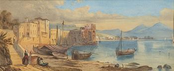 Unknown artist, 19th century, Bay of Naples.