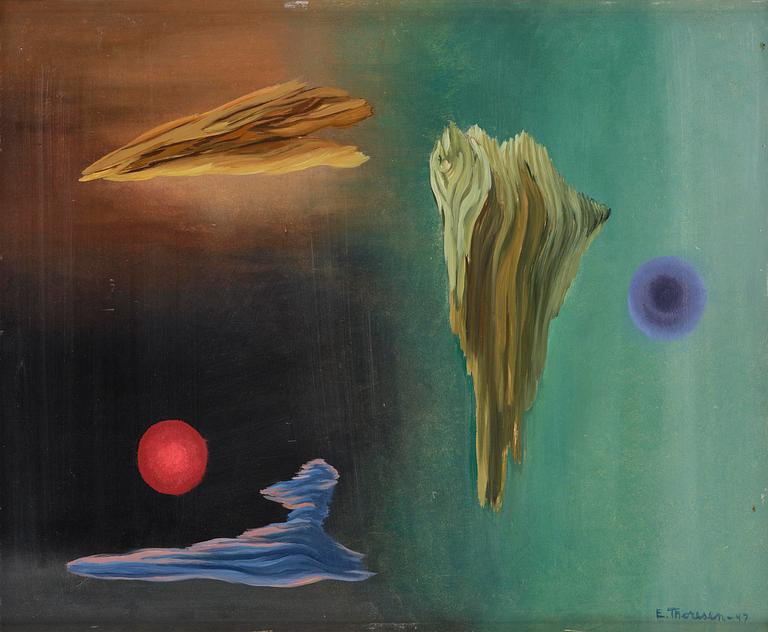 Elsa Thoresen, Surrealist composition.