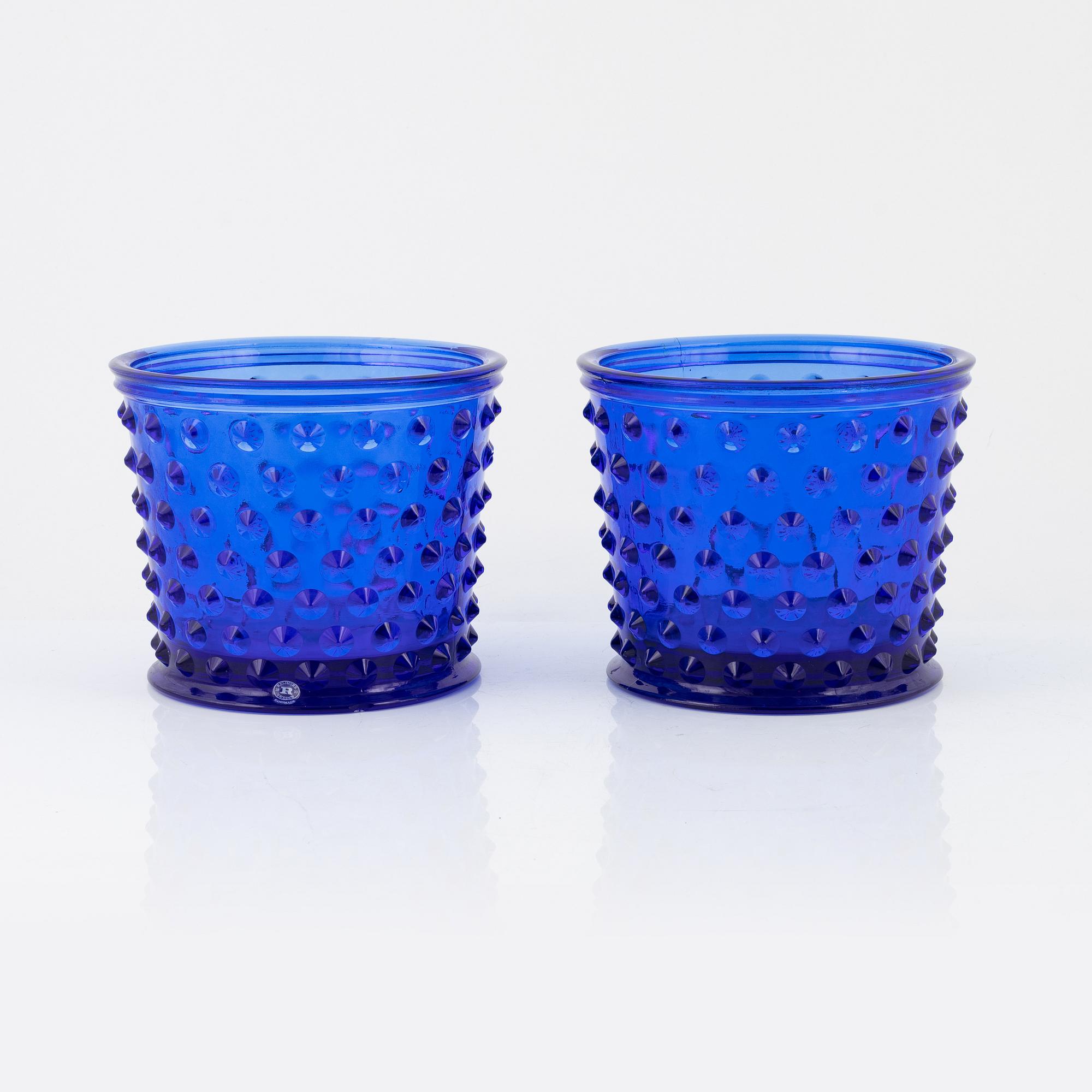 Josef Frank, ytterfoder, ett par, glas, "Hortus", Reijmyre för Firma Svenskt Tenn.