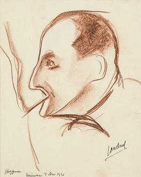 John Jon-And, pastell på papper, signerad och daterad München 4 Nov 1921.