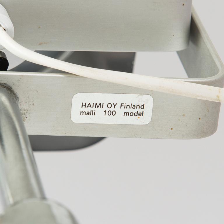 Yrjö Kukkapuro, lattiavalaisin, malli 100 G, Haimi, 1960-luku.