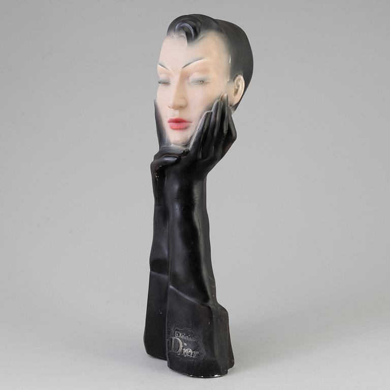 A plaster mannequin, Christian Dior, presumably 1930's.