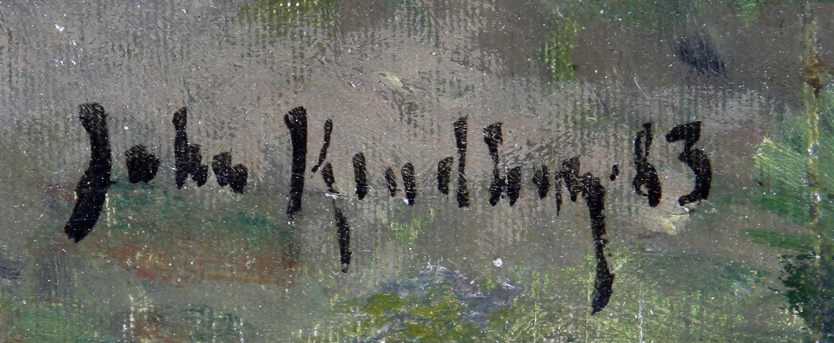 JOHAN KINDBORG, olja på duk. Sign o dat -83.