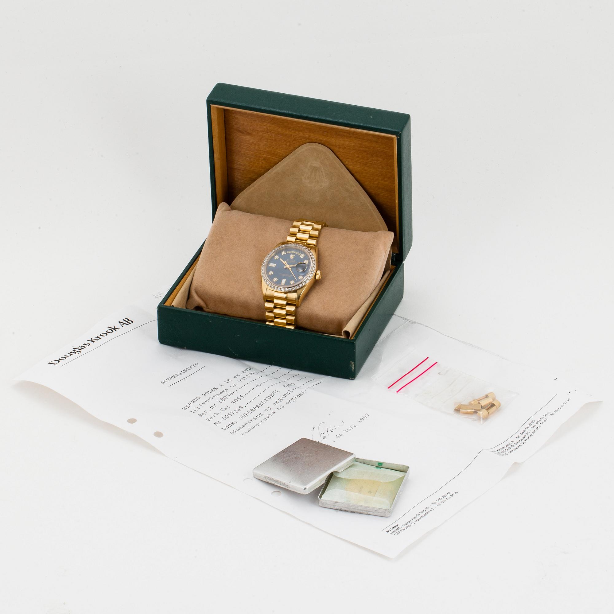 ROLEX, Oyster Perpetual, Day-Date, Chronometer, wristwatch, 36 mm,