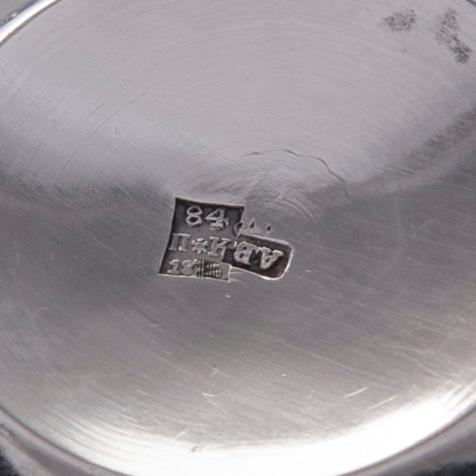 BÄGARE, 6 st, silver, Ryssland, 1800-talets slut. Totalvikt 275 g.