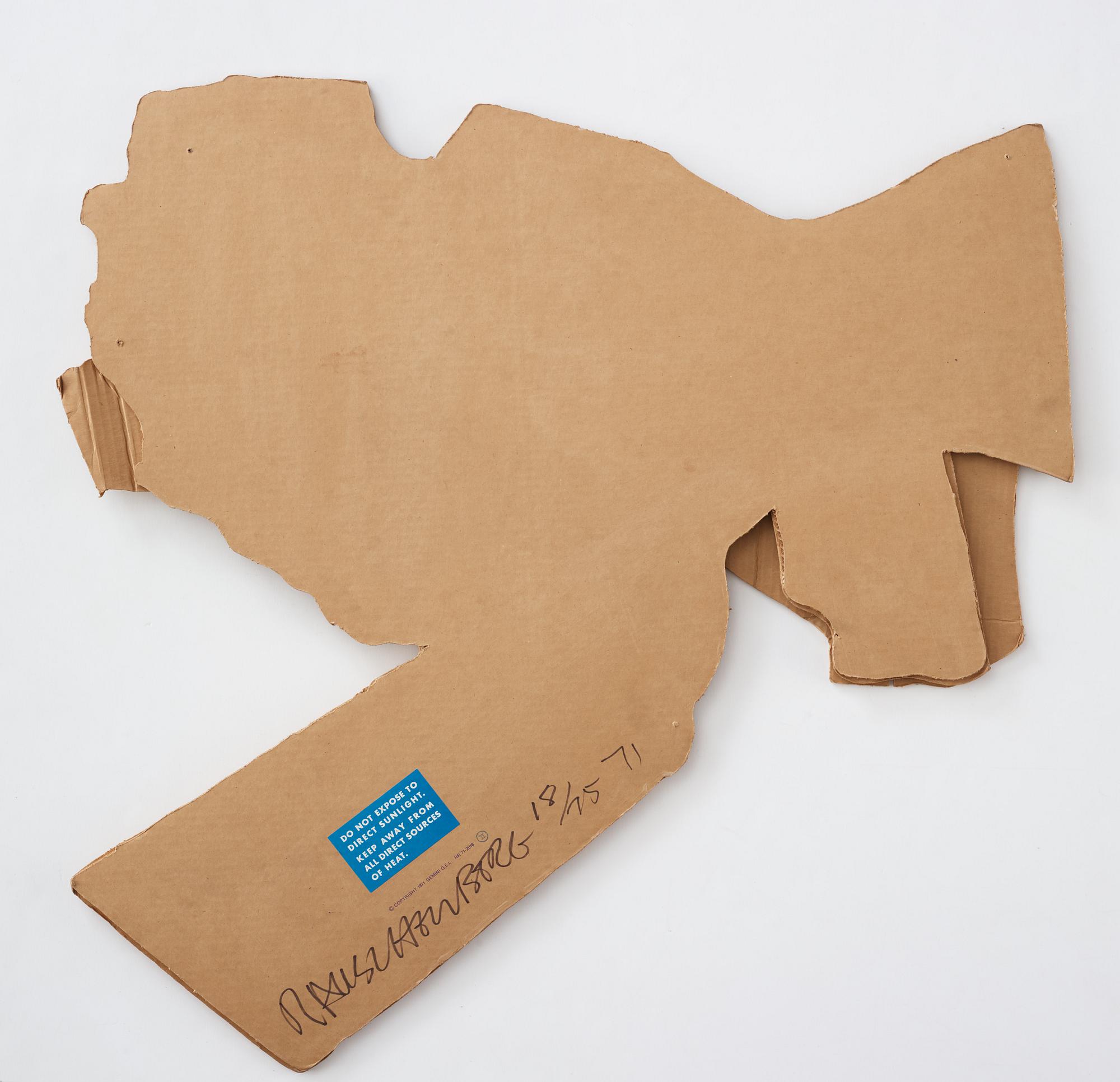 Robert Rauschenberg, Cardbird III from: "Cardbird series".