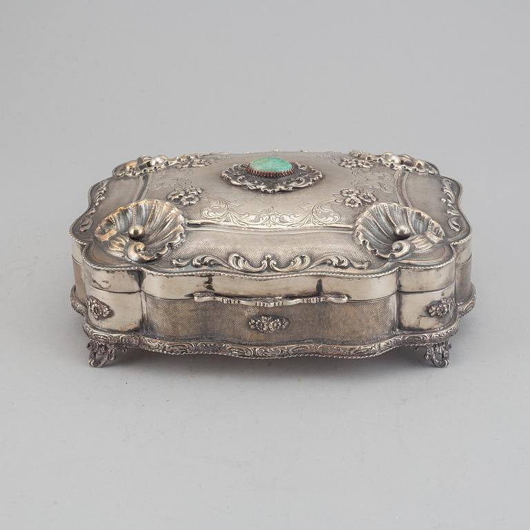 Skrin, silver 800, rokoko-stil, Italien, 1900-tal.