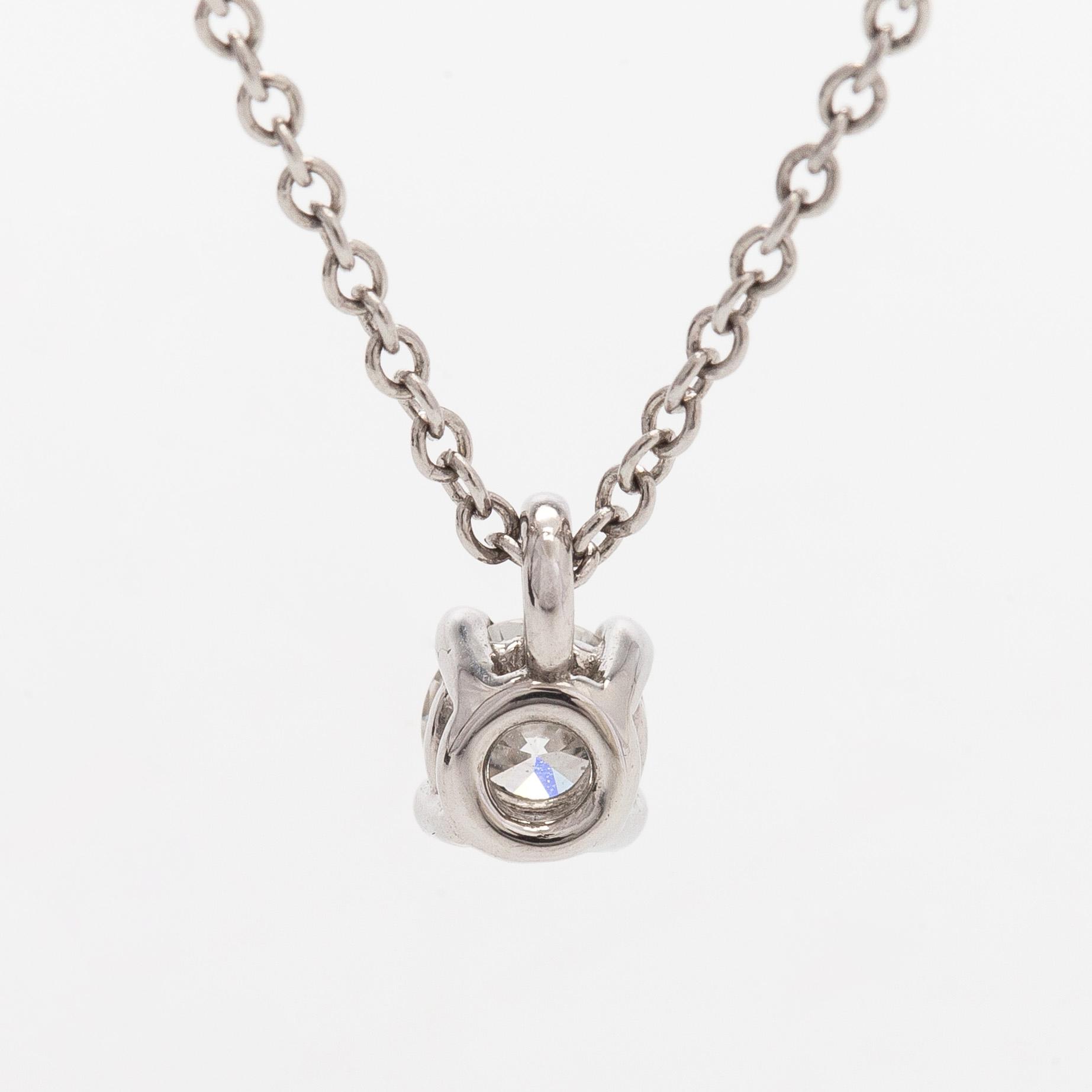 Tiffany & Co, kaulakoru, platinaa ja briljanttihiottu timantti.