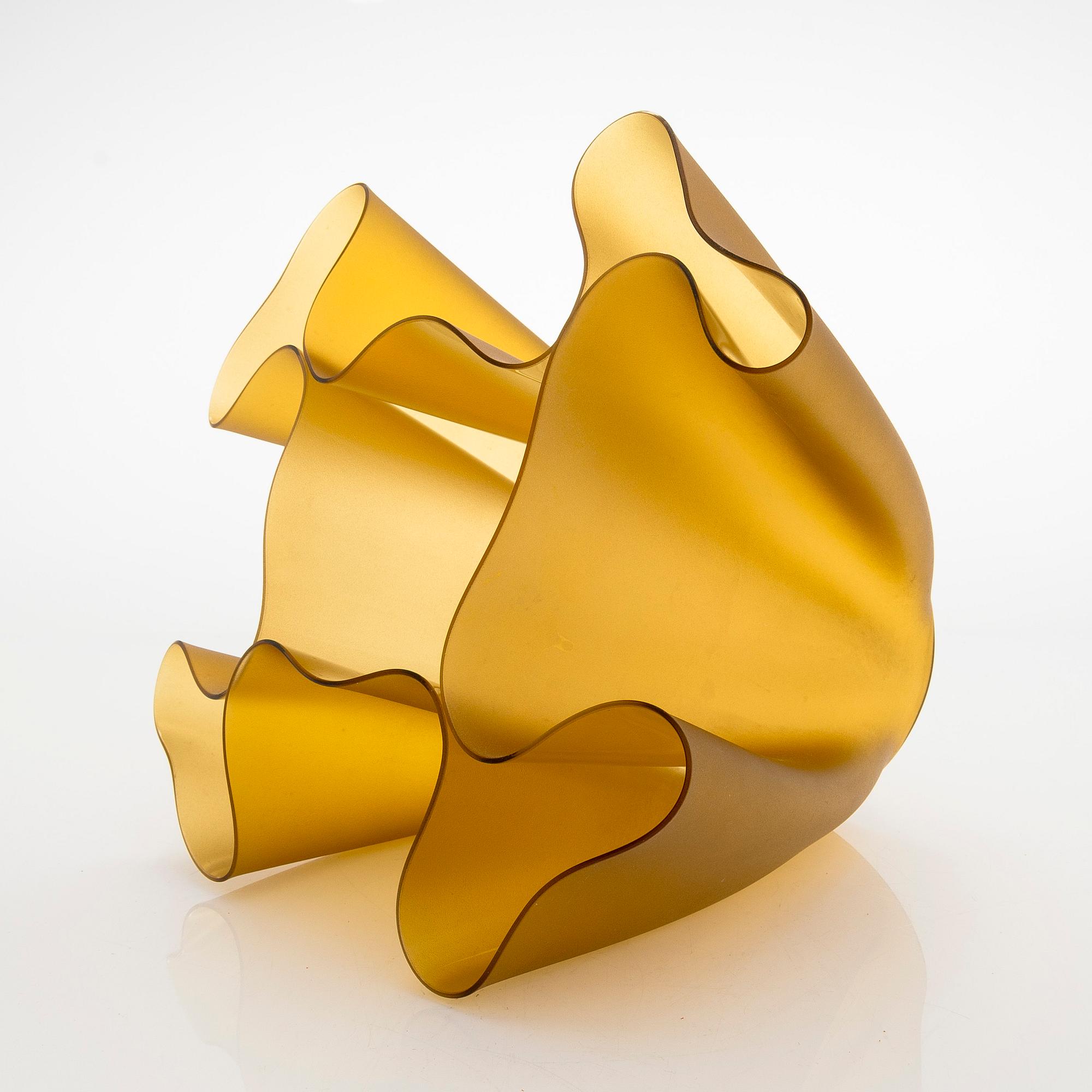 Pietro Chiesa, efter, vas, glas, "Cartoccio", Fontana Arte, osignerad.