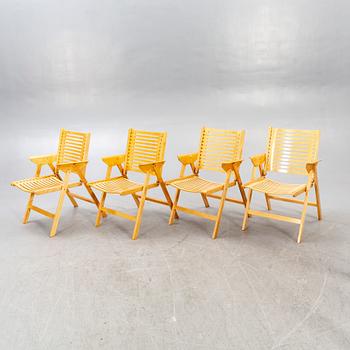 Niko Kralj, four foldable 'Rex' chairs, second half of the 20th century.