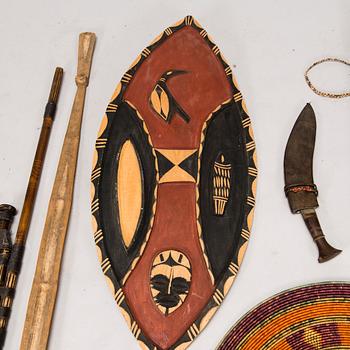 A set of 1960s African weapons.