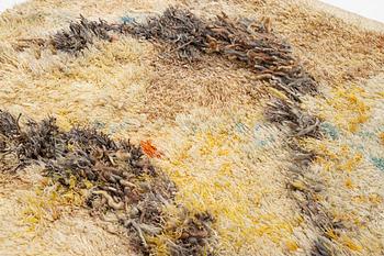 Woven tapestry, "Seidenwandt", rya variant, approx. 145 x 175 cm, Germany, signed B Bernhard.