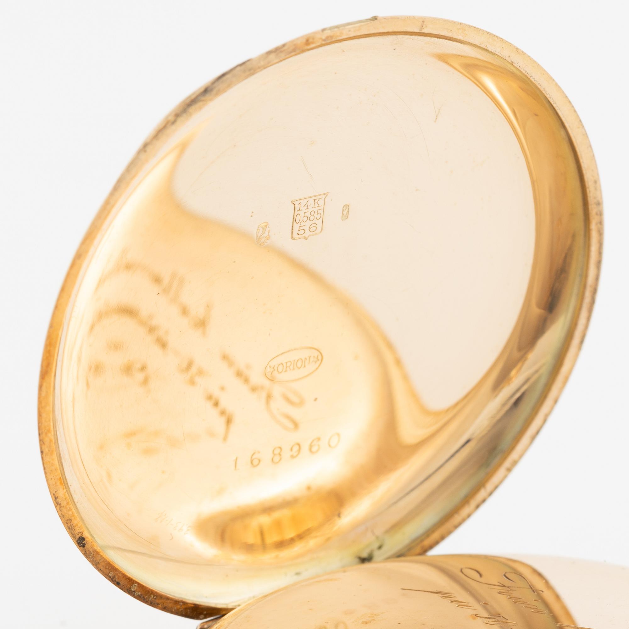 Orion, fickur, 14K guld, savonett, 51 mm.