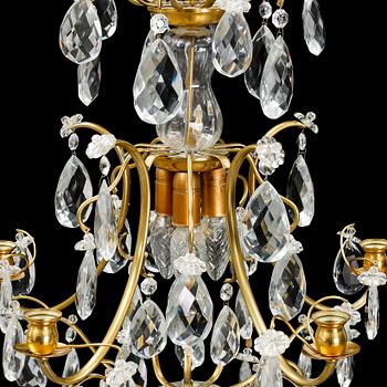 A second half of the 20th century baroque style chandeleir.