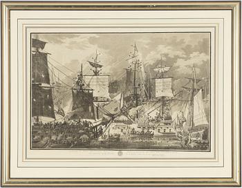 Johan Fredrik Martin, "Sjöslaget vid Hogland den 17 juli 1788".