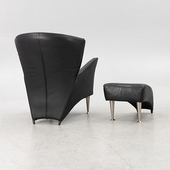Gijs Papavoine, armchair with footstool, 'Castor', Montis, Italy.