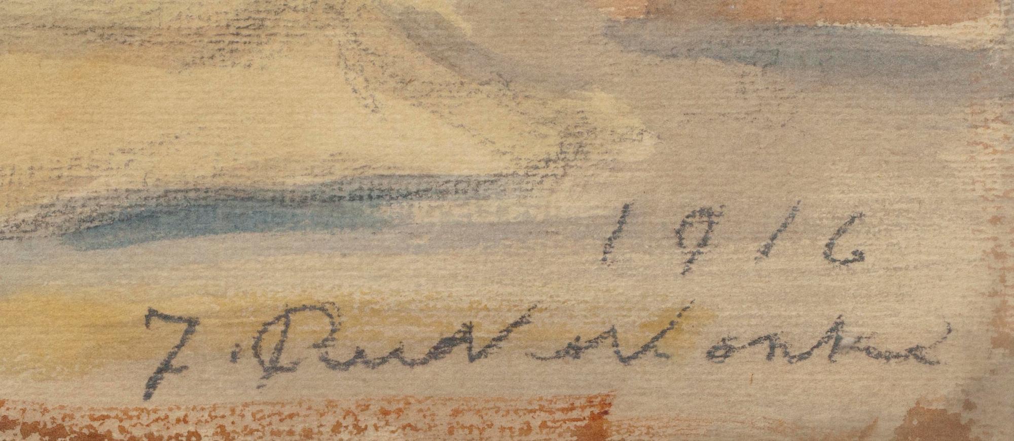 JALMARI RUOKOKOSKI (FINLAND), akvarell, sign. och dat. 1916.