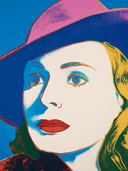 Andy Warhol, "Three portraits of Ingrid Bergman by Andy Warhol".