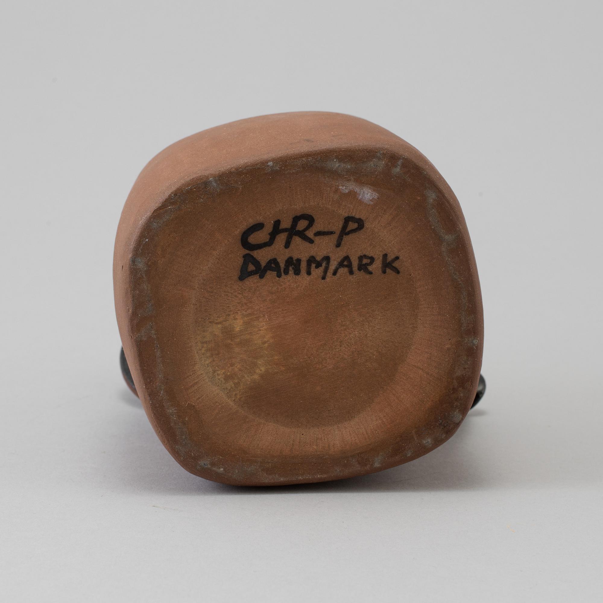 CHRISTIAN POULSEN, an earthenware teapot, Denmark.