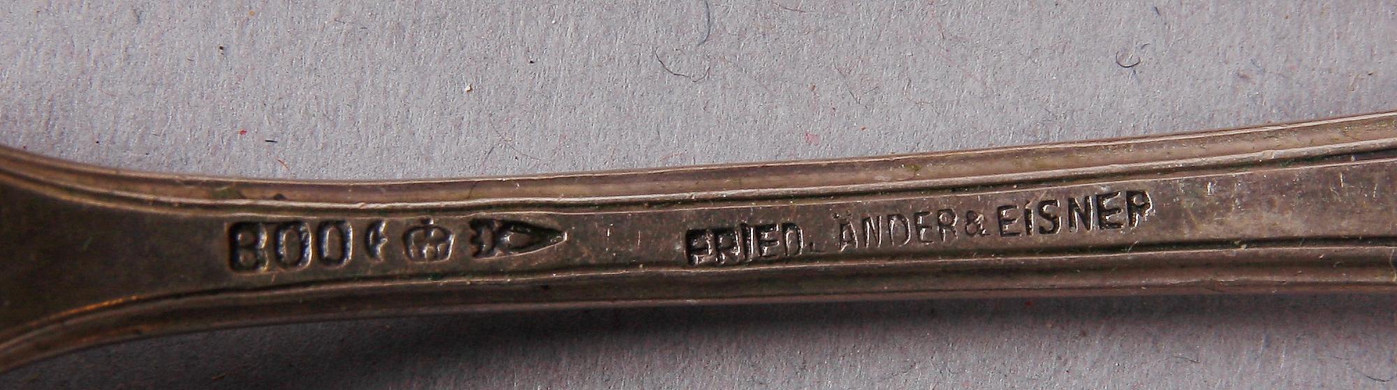 SMÖRGÅSBESTICK, 23 delar, silver, Fried. Ander & Eisner, Tyskland.