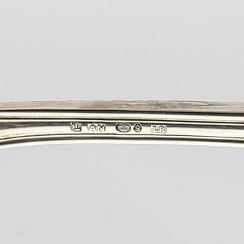 Bestick 54 dlr silver "Olga" AN (Nilsson A J P Hasselgrens Eftr) Lund 1930-tal.