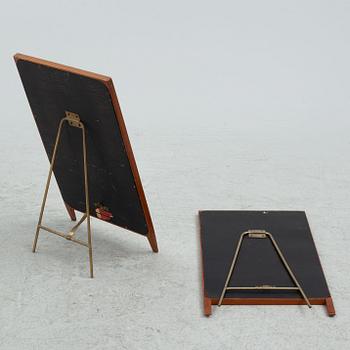 Hans-Agne Jakobsson, a pair of table mirrors, Markaryd 1960s.