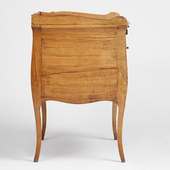 A Swedish rococo chamberpot cupboard, later part 18th century.