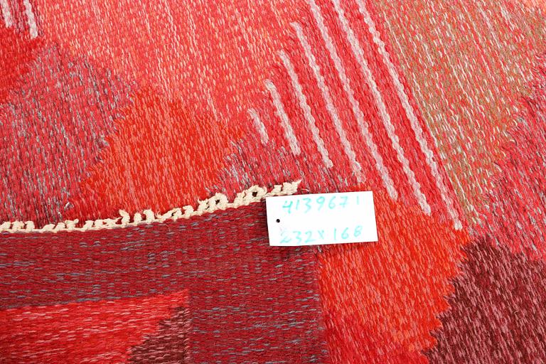 Anna-Johanna Ångström, an 'Aniara' flat weave carpet, signed, Sweden, c. 232 x 168 cm.