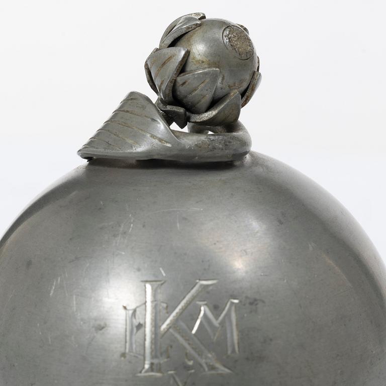 Estrid Ericson, a pewter box, Svenskt Tenn, Stockholm, 1932.