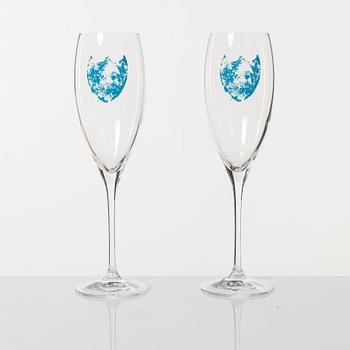 Dom Perignon, Champagneglas, 8 st, Andy Warhol Tribute Collection.
