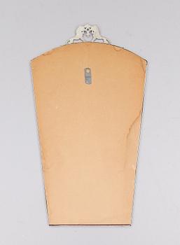 SPEGEL SAMT SPEGELLAMPETTER, 1 par, tenn, 1930-/40-tal.