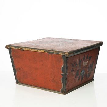 Box. Folk art, Jämtland, 18th/19th century.