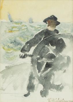 Carl Wilhelmson, At the Helm.