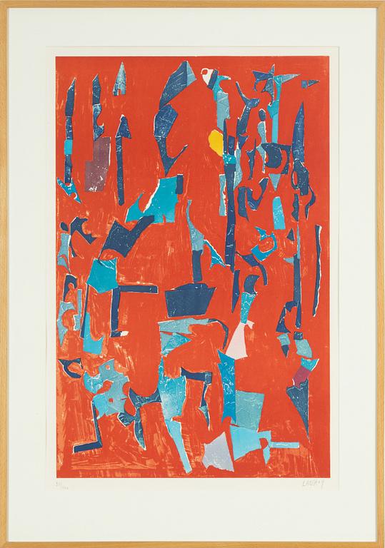 André Lanskoy, lithograph in colours, signed 51/100.